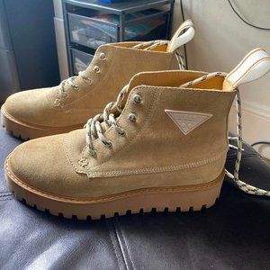 LAST Rocky Suede Beige Boots Size 39 US 9
